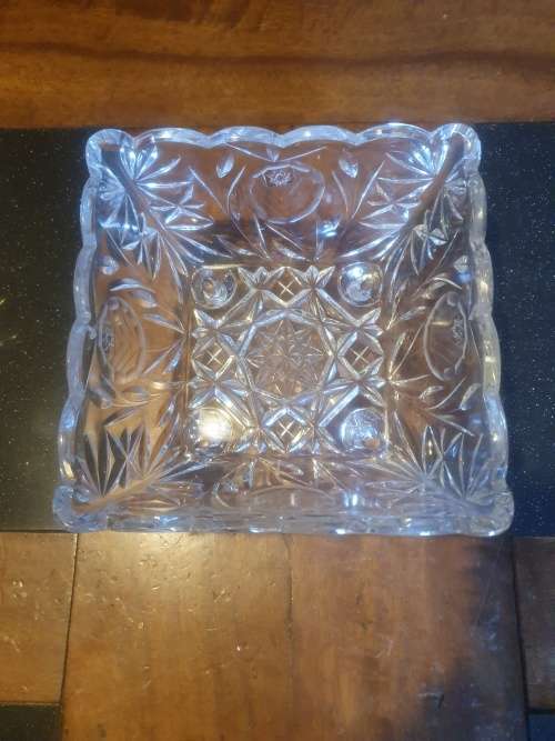 Beautiful Footed Square Bowl