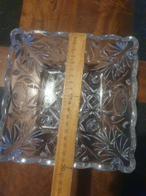 Beautiful Footed Square Bowl