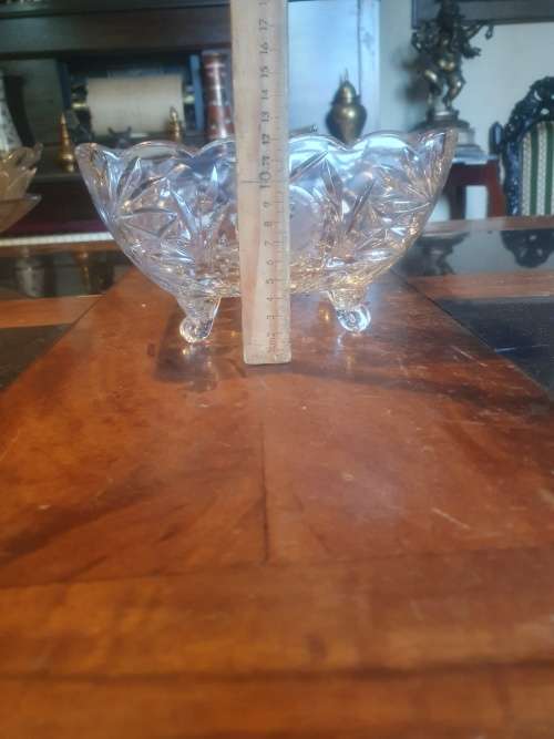 Beautiful Footed Square Bowl
