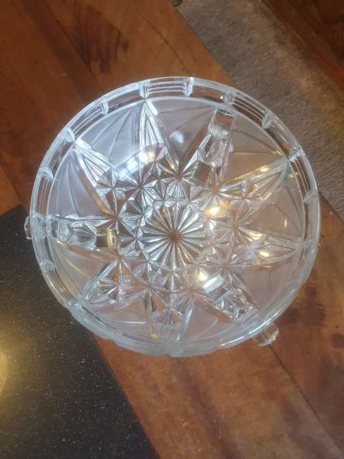 Stunning Footed Frosted Bowl