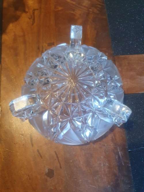 Stunning Footed Frosted Bowl