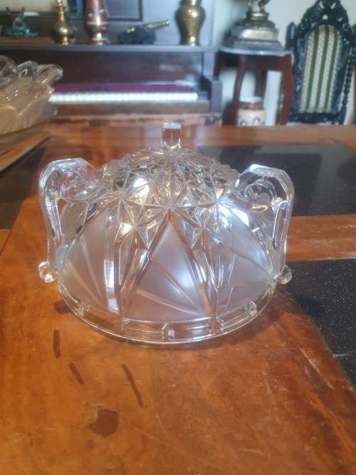 Stunning Footed Frosted Bowl