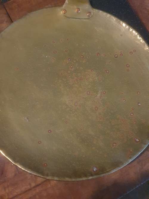 Two Extremely Large Brass Pans