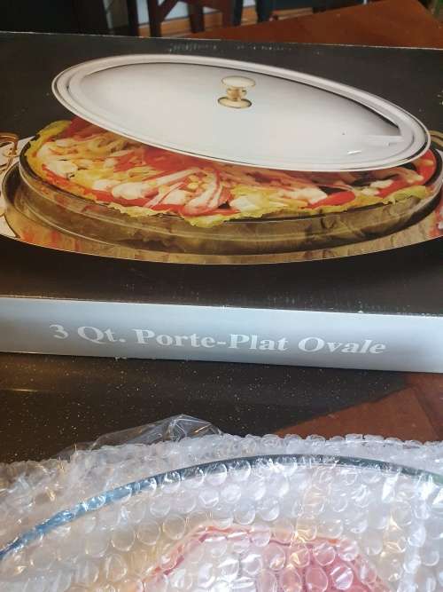 Silversmith Silverware 3 Qt Porte Plat Ovale Lidded Serving Dish