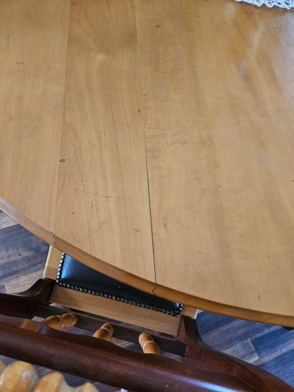 Yellow Wood & Imbuia Dining Room Set