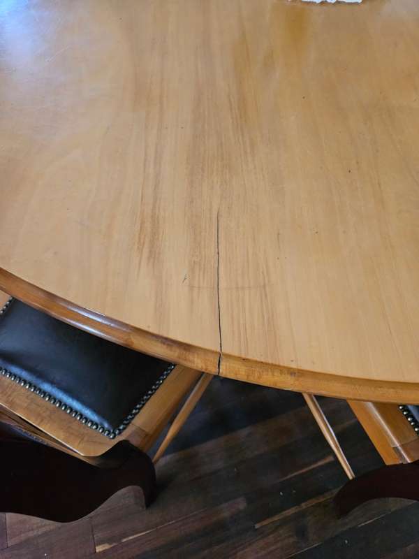 Yellow Wood & Imbuia Dining Room Set