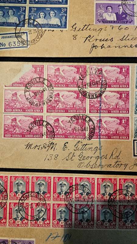 Collectable Stamps on Envelopes