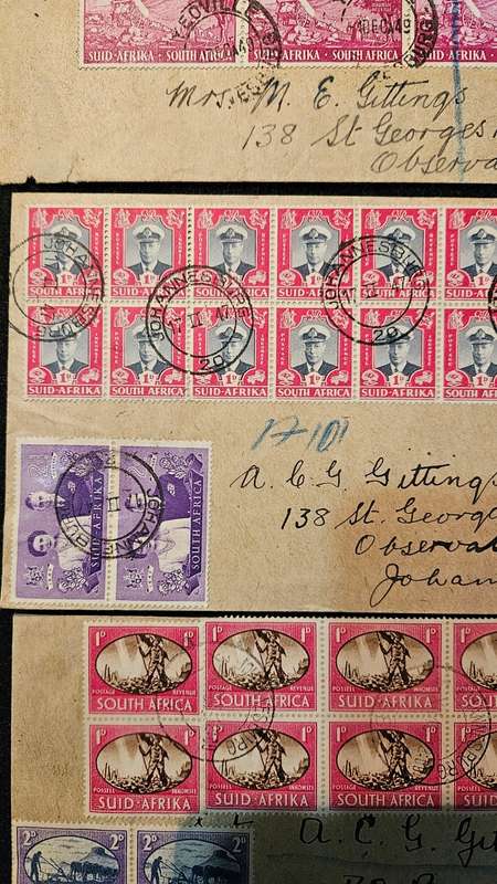 Collectable Stamps on Envelopes