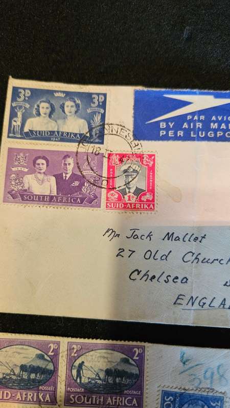 Collection of Stamps on Envelopes
