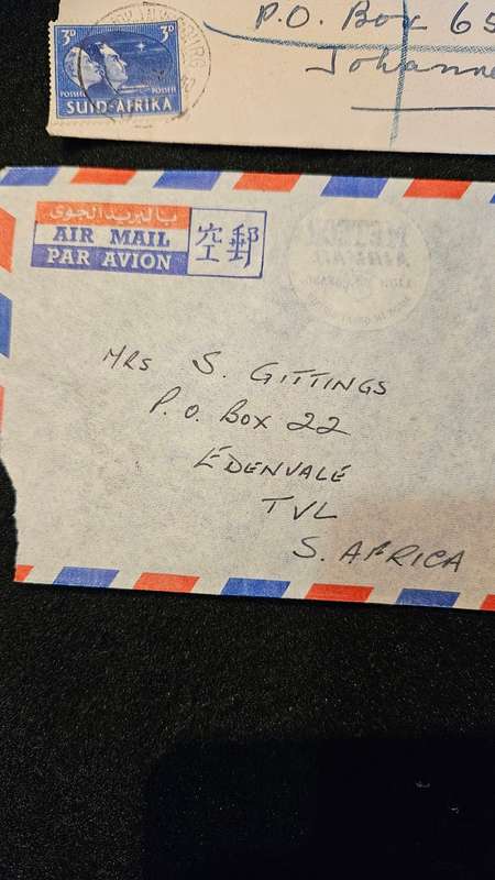Collection of Stamps on Envelopes