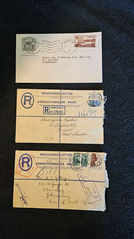 Collection of Collectable Stamps on Envelopes