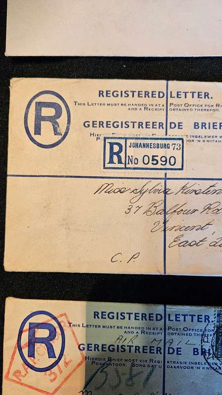 Collection of Collectable Stamps on Envelopes