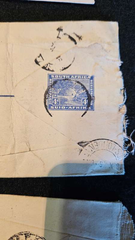 Collection of Collectable Stamps on Envelopes