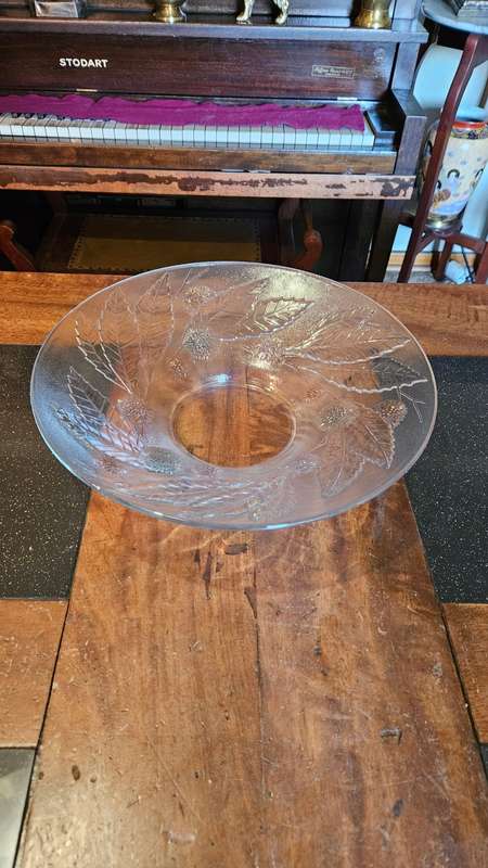 Large Glass Fruit Bowl