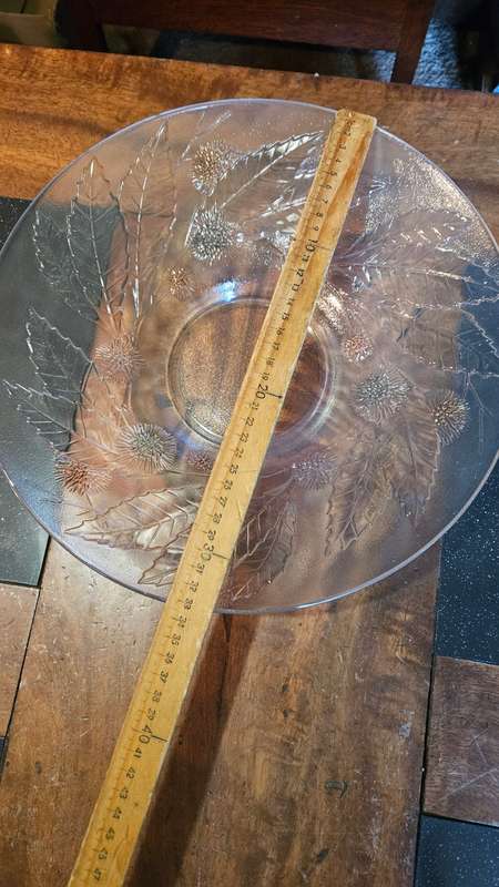Large Glass Fruit Bowl