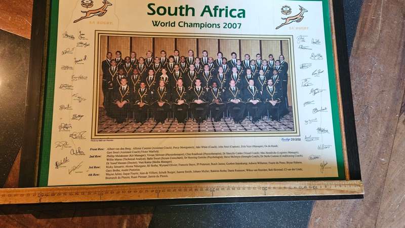 2007 World Cup Squad Print in Frame