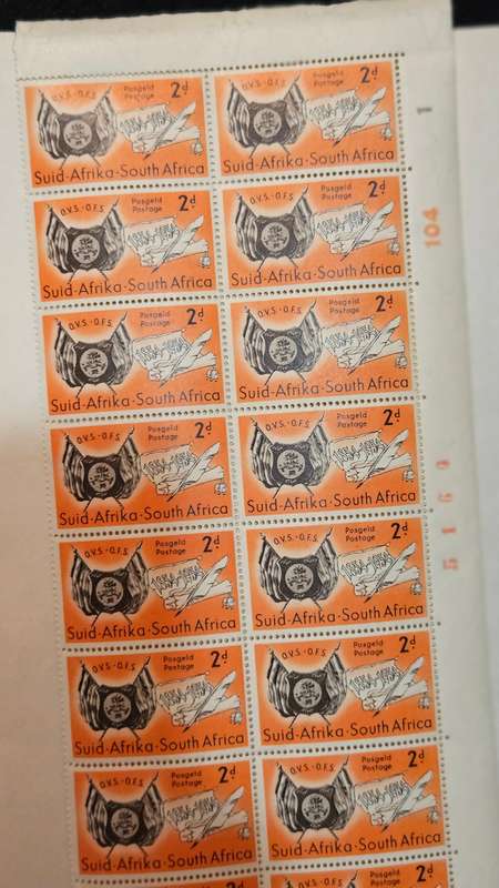 Collection of South African Stamps 1950`s