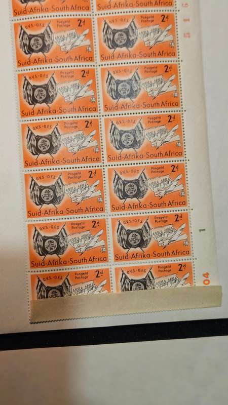 Collection of South African Stamps 1950`s