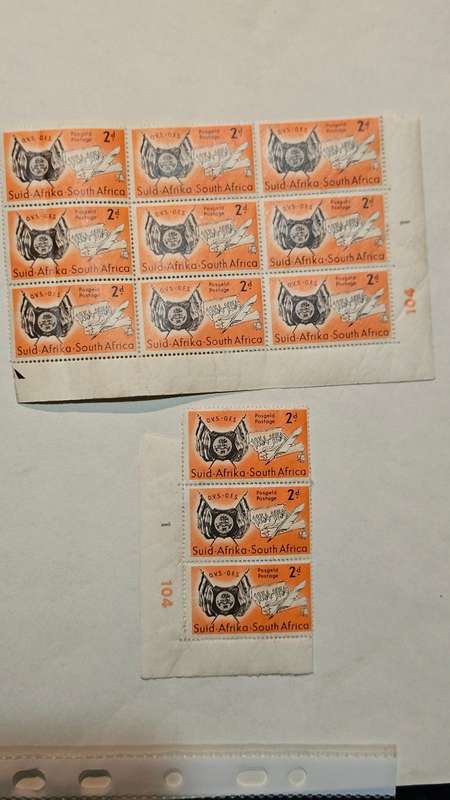 Collection of South African Stamps 1950`s