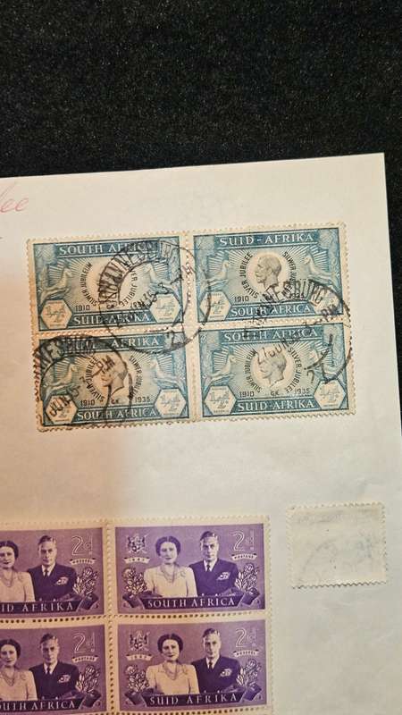 Collection of South African Stamps Plus the 1/2 d Silver Jubilee