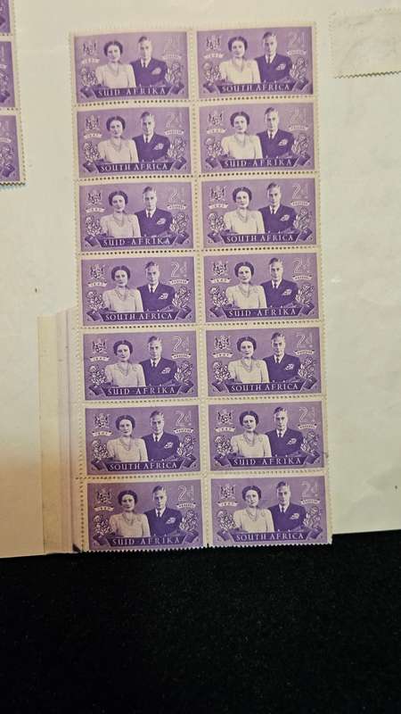 Collection of South African Stamps Plus the 1/2 d Silver Jubilee