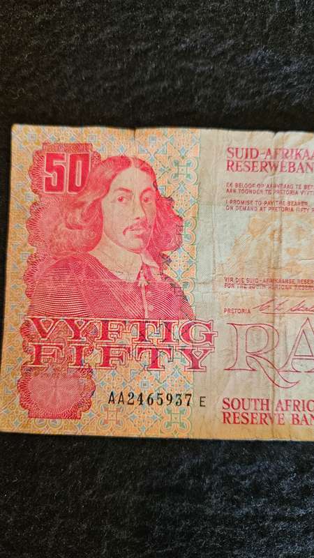 South African R50 Bank Note