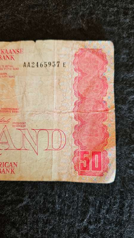 South African R50 Bank Note