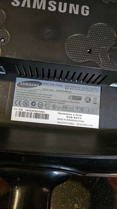 Samsung SyncMaster Monitor 633NW