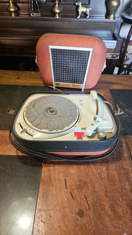 Vintage Teppaz Tourist Turntable Electric/Battery