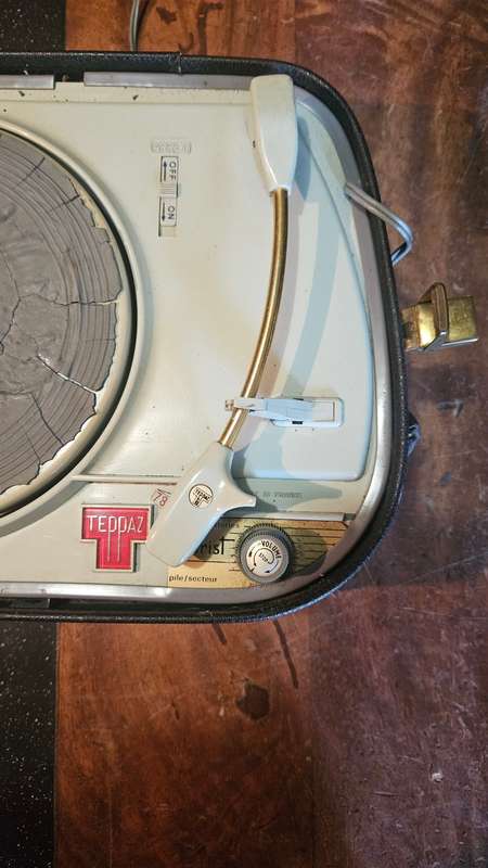 Vintage Teppaz Tourist Turntable Electric/Battery