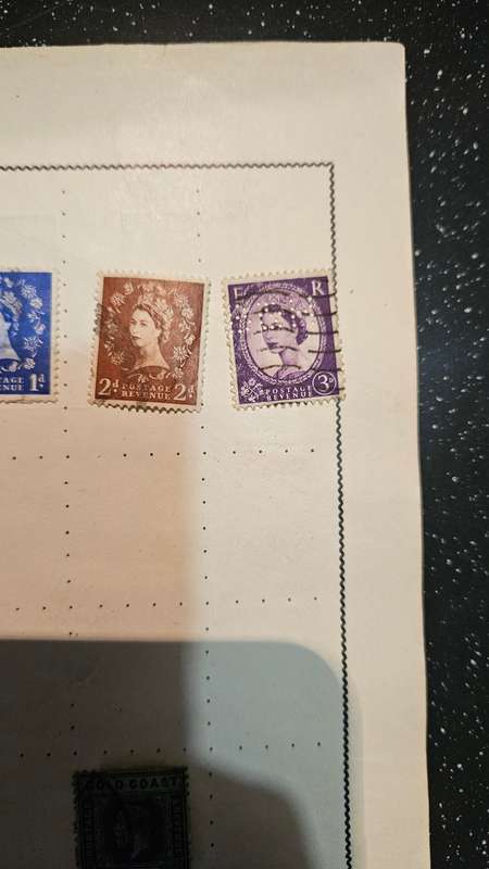 One Page Great Britain Stamps