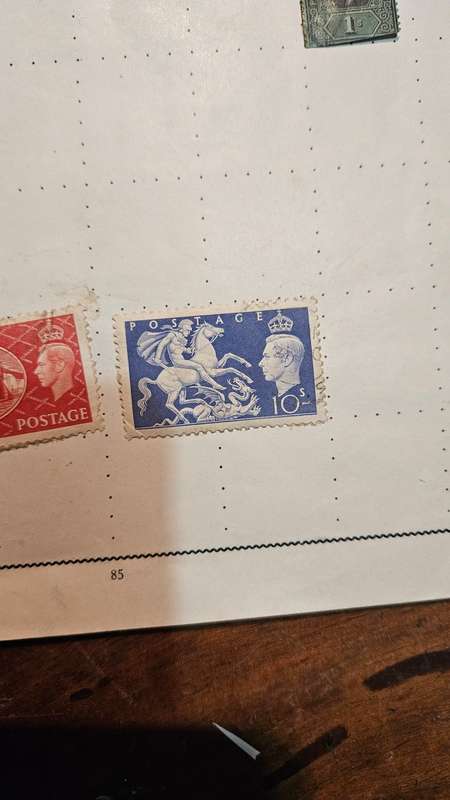One Page Great Britain Stamps