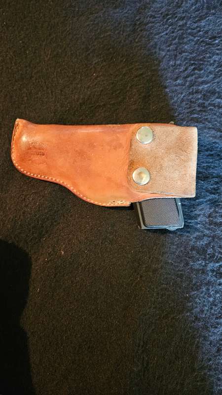 Metal BB Gun + Leather Holster