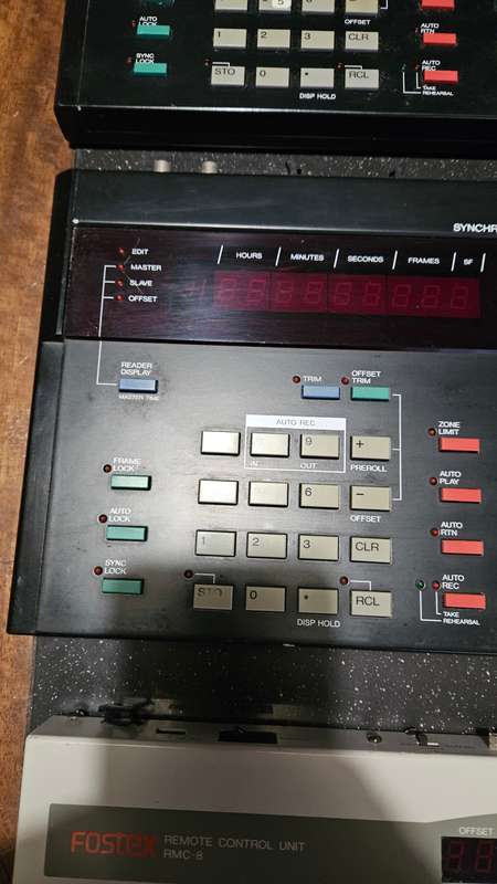 2 X Fostex Synchronizers 4035 & Remote Control Unit RMC8