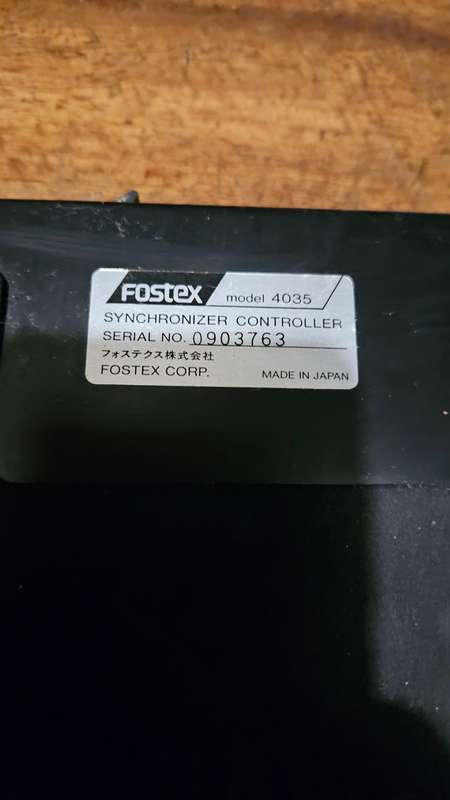 2 X Fostex Synchronizers 4035 & Remote Control Unit RMC8