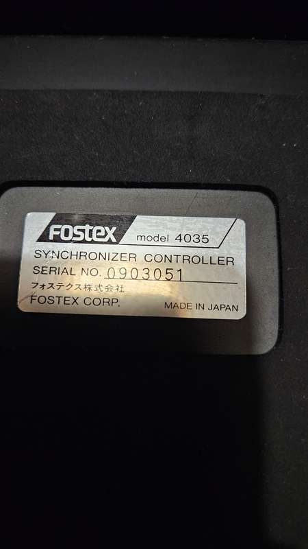 2 X Fostex Synchronizers 4035 & Remote Control Unit RMC8