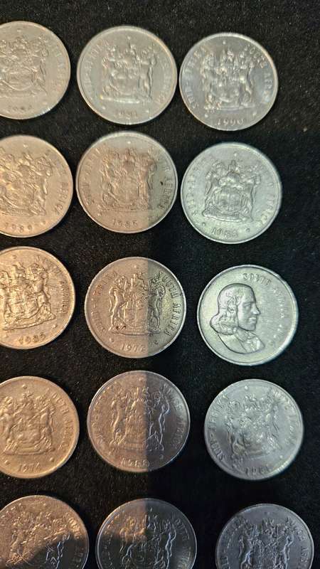 South African 20 Cent, 10 Cent & 5 Cent Coins Lot