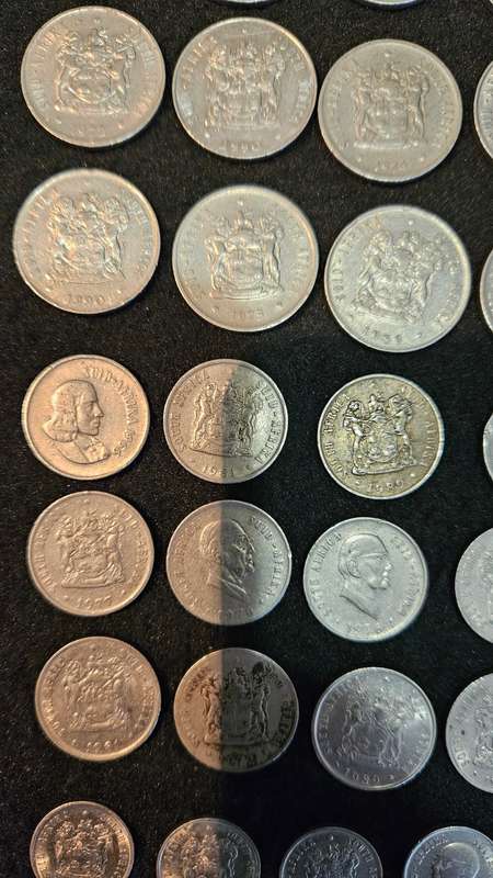 South African 20 Cent, 10 Cent & 5 Cent Coins Lot
