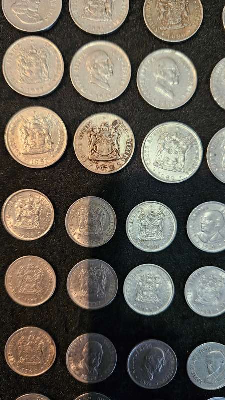 South African 20 Cent, 10 Cent & 5 Cent Coins Lot