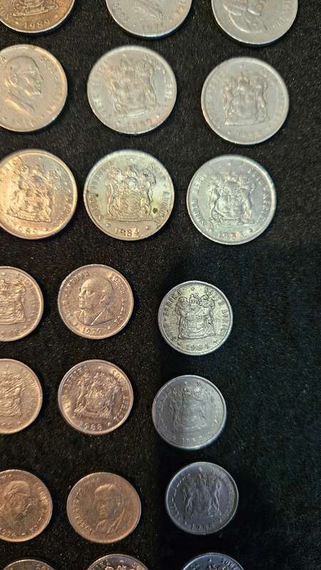South African 20 Cent, 10 Cent & 5 Cent Coins Lot