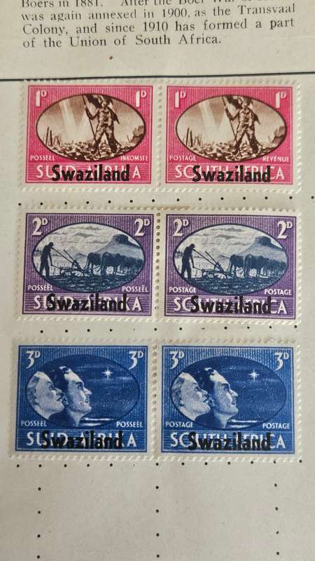 Transvaal & Basutoland Stamps