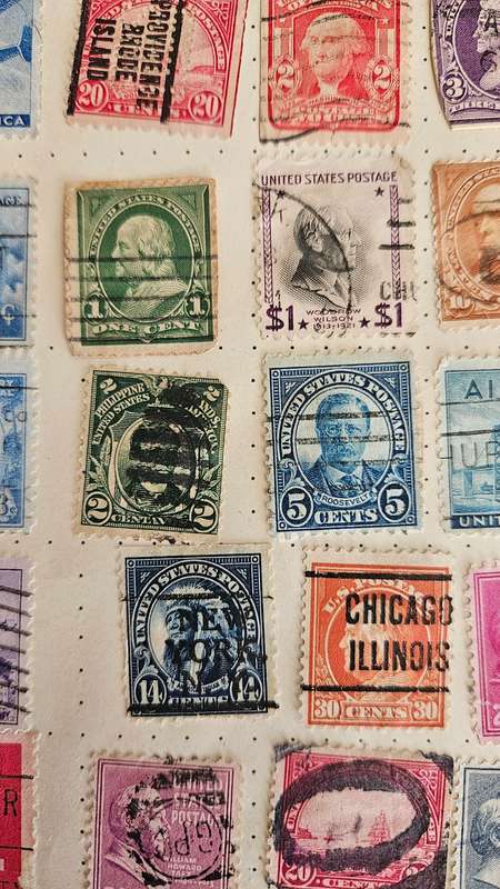 USA Stamps Plus a Ukraine Stamp on reverse side of this page