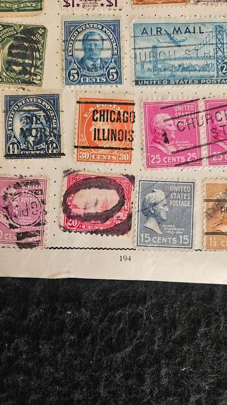 USA Stamps Plus a Ukraine Stamp on reverse side of this page