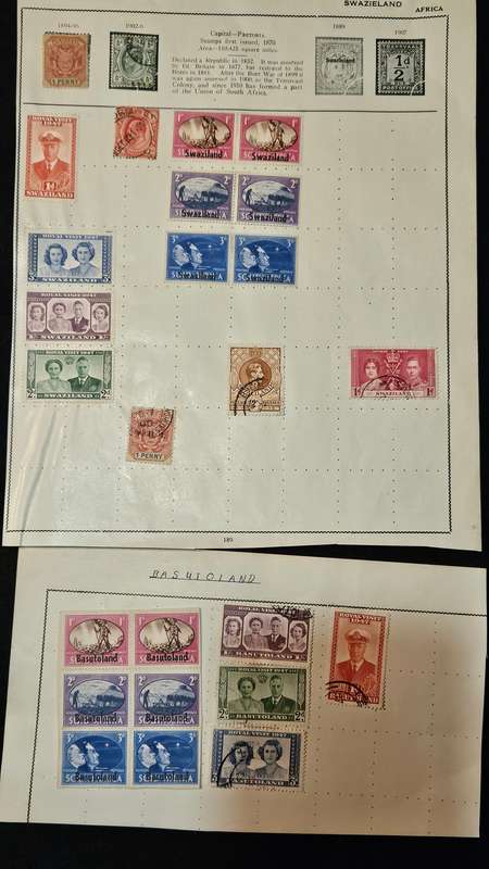 Transvaal & Basutoland Stamps