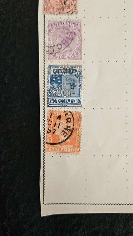 Victoria Tobago & 1 Transvaal Stamp