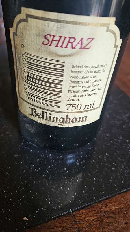 1985 Bellingham Shiraz