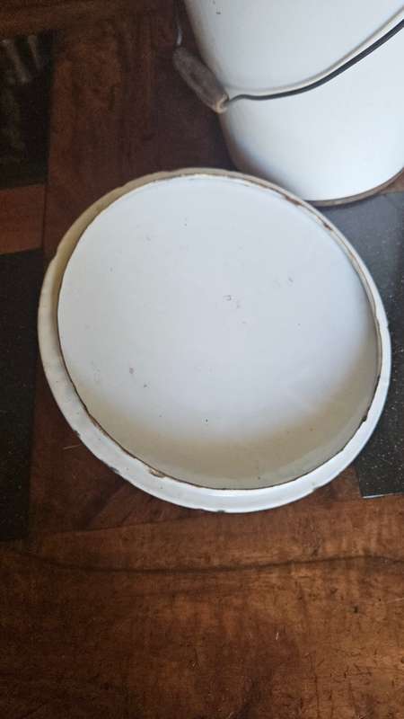 Vintage Enamel Bucket