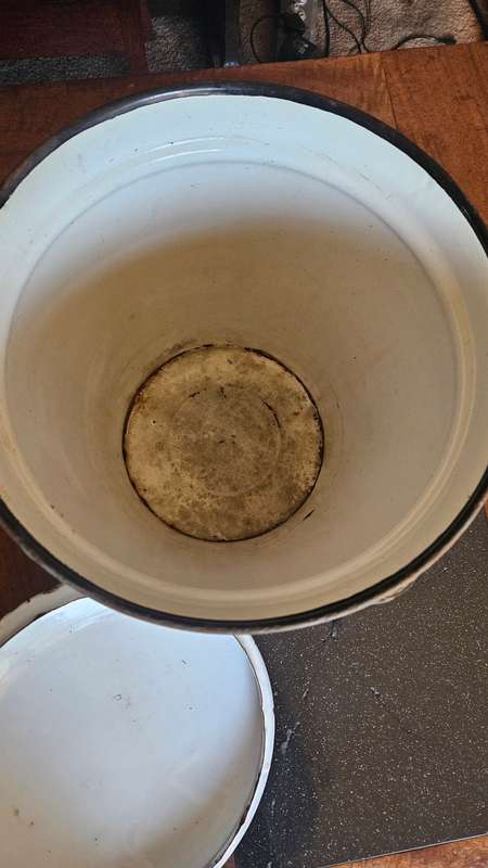 Vintage Enamel Bucket