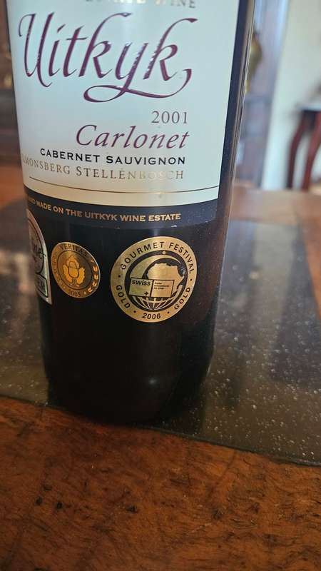2001 Uitkyk Carlonet Cabernet Sauvignon