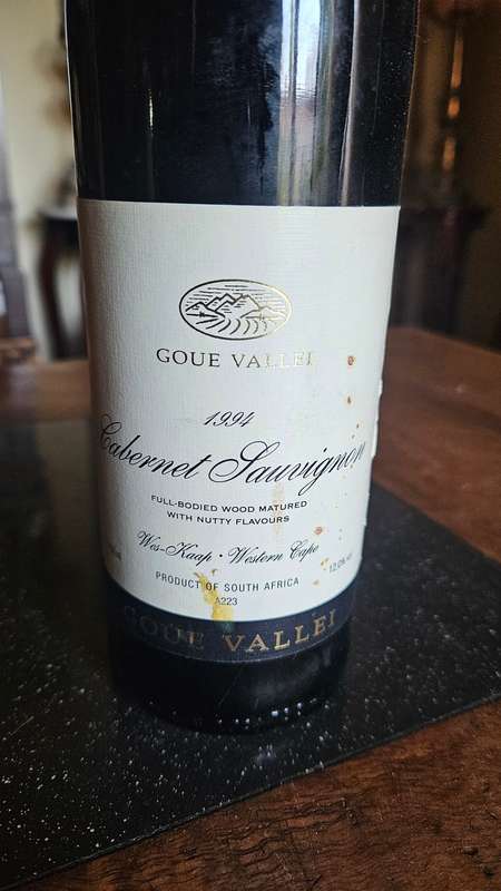 1994 Goue Valei. Cabernet Sauvignon
